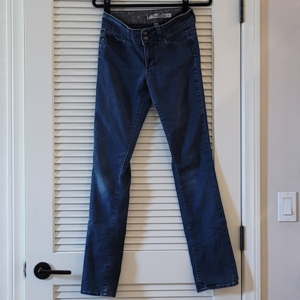 Paige - Hidden Hills Blue Denim Straight-Leg Denim Jeans